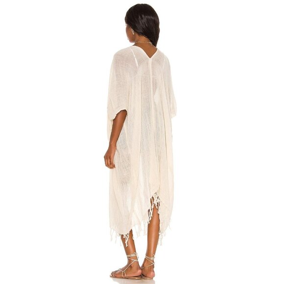 Tiare Hawaii Gauze Kimono in White - Picture 3 of 3